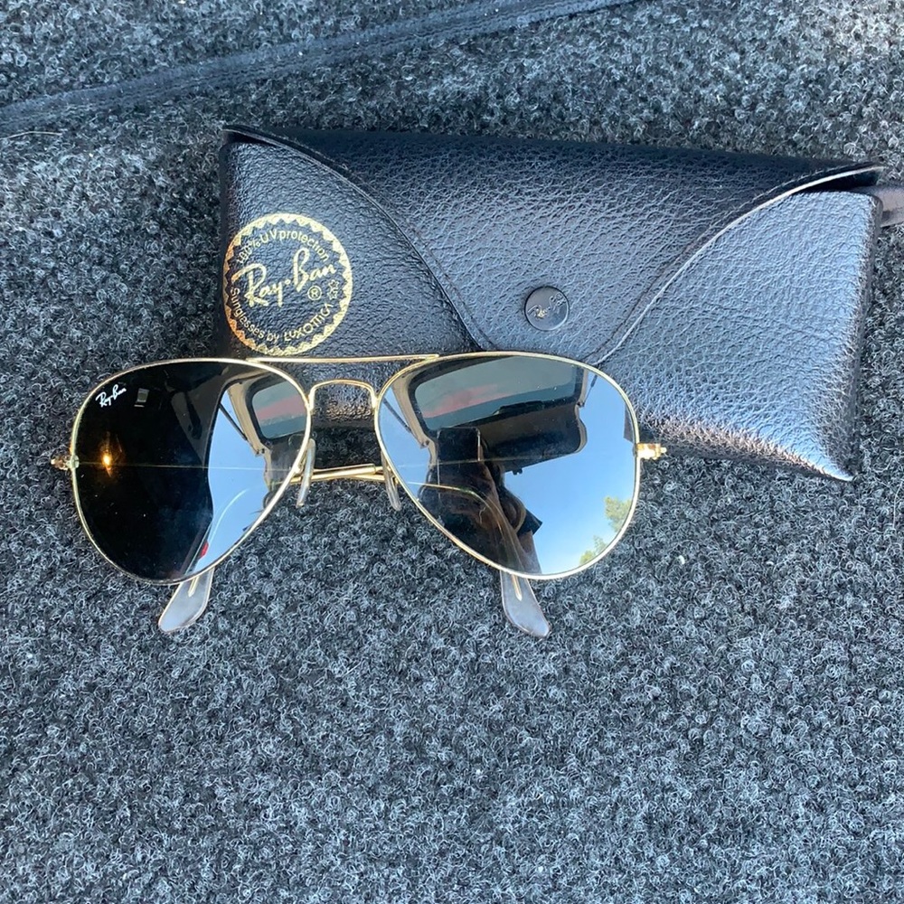 Ray Ban Aviator black & gold